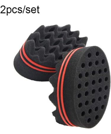 Dajidafu 2 Pieces Brush Barber Twist Sponge Hair Sponge Different Hairstyles Unlimited Use Moisture Resistance Brush for Kids - Buy Online on SooperMarket.com