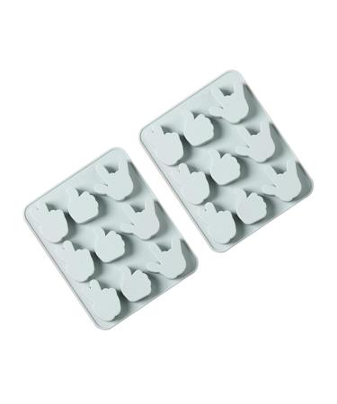 Alipis 2pcs Silicone Molds Baking 3D Silicone Ice Cube Molds Bakery Silicone Fondant Molds Cake Mold Fudge
