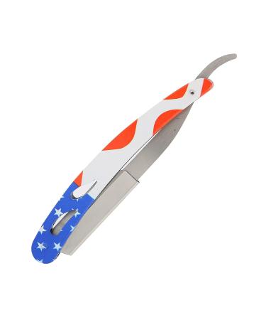 Premium Straight Edge Stainless Steel Razor for Men - Rust & Corrosion Resistant Manual Shaving for Beards & Eyebrows - Perfect for Home & Salons - Buy Online on SooperMarket.com