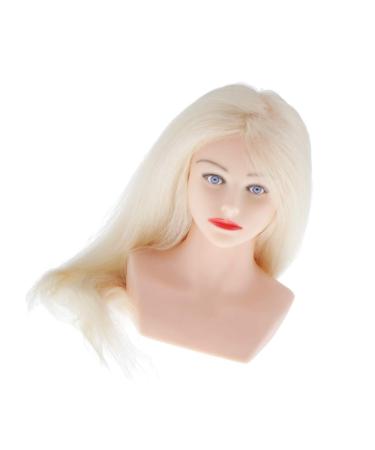 Human Hair Braiding Display Doll with Jewelry - Perfect Toy Model for Kids | Beige - Buy Online on SooperMarket.com