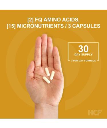HCF Happy Calm & Focused - Natural Nootropic Brain Supplement Capsules 90 Count for Men & Women - Caffeine-Free Natural Calm & Happy Pills for Concentration Attention Support & Stress Relief - Buy Online on SooperMarket.com