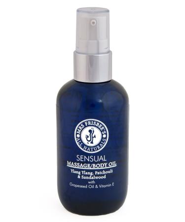 Sensual Aromatherapy Massage Oil / Body Oil (Ylang Ylang Patchouli & Sandalwood) Aromatherapy Massage Oil made with 100% Natural Cold Pressed Oils Vitamin E and Pure Essential Oils / Handmade / Natural / Vegan / Cruelty Free