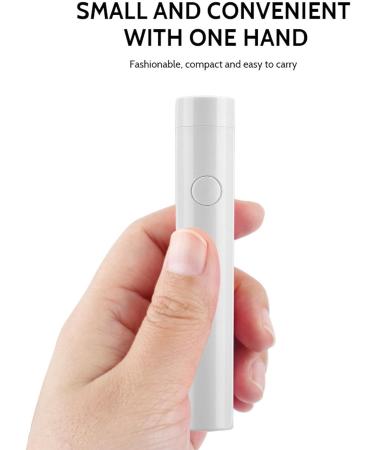 Portable White LED Nail Lamp Pen Single Finger Nail Dryer Light Mini Manicure Tool for DIY Nail Art Perfect for Home and Professional Use - Buy Online on SooperMarket.com