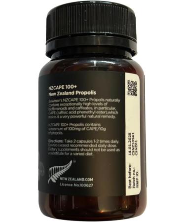 Manuka North Propolis Capsules - 60 Capsules for Immune Support - 30 Servings - Buy Online on SooperMarket.com