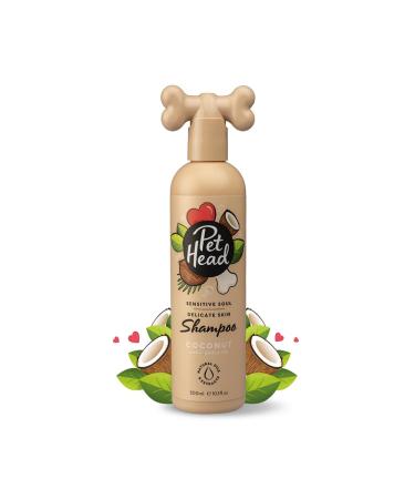 PET HEAD Dog Shampoo 300ml Sensitive Soul Coconut Scent Shampoo for Dogs with Sensitive Skin Professional Grooming Vegan Pet Shampoo Hypoallergenic Natural Gentle Formula for Puppies