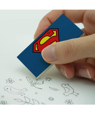 Superman S Shield Logo Eraser Set - Pack of 2 - Buy Online on SooperMarket.com