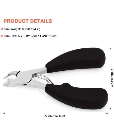 INSGB - Nail Clippers Manicure Set for Thick or Ingrown Toenails Baby Nail Clippers Nail Cutter Toe Nail Clippers for Thick Nails Pedicure Sets for Feet Nail Kit (Half Moon Blades - Buy Online on SooperMarket.com