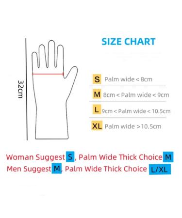 Long Rubber Household Gloves | Reusable Cleaning & Washing Gloves | Black L for Garden Car Wash & Work - Buy Online on SooperMarket.com
