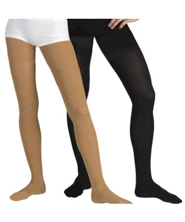 Unisex Class 2 Compression Tights Medical Grade Class II Support Pantyhose (L 158-170 cm Beige) L (K rpergr ße:158-170cm) Beige