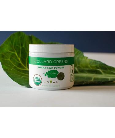 KOYAH Organic USA Collard Greens Powder | Freeze-Dried Whole-Leaf | Equivalent to 15 Cups Fresh - Buy Online on SooperMarket.com