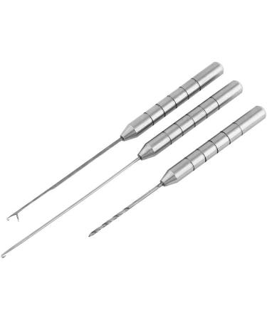 Alomejor 3Pcs Set Aluminum Alloy Bait Needle Fish Drill Rig Kit - Perfect Rigging Tool for Anglers - Buy Online on SooperMarket.com