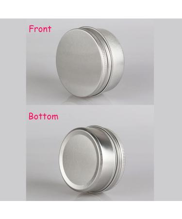 Basic Packing: 12 pcs 80ml Silver Aluminum Jars with Screw Caps - Ideal for Cosmetics & Crafts - Buy Online on SooperMarket.com