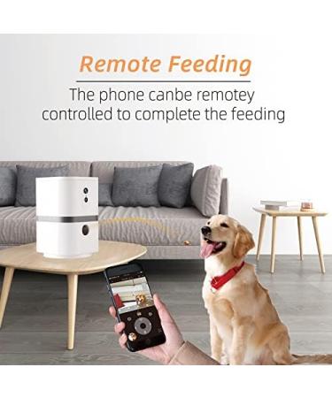 SKYMEE Petalk AI II Dog Camera Automatic Treat Dispenser 5G WiFi Full HD Pet Camera with 180 Pan Full-Room View Night Vision Two Way Audio for Dogs and Cats Compatible with Alexa (Support 5G WiFi) - Buy Online on SooperMarket.com