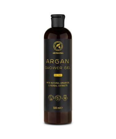 Argan Shower Gel for Men 500 ml - Shower Gel with Argan Oil and Herbal Extracts - Body Care - Cleansing and Care - Fresh Fragrance - Masculine Aroma - Body Wash for Him - Shower Gel