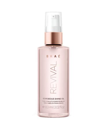 B R A   Hair Oil - Coconut Avocado Macadamia Oils - Hair Serum for Shiny Healthy Strong Silky Renewed Hair - All Hair Types - Hydrating and Nourishing Oil Treatment (Revival Hair Oil 2.02 fl. oz)