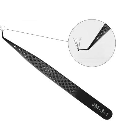 High Precision Stainless Steel Volume Tweezers for Eyelash Extensions - Professional JM3-1 Black - Buy Online on SooperMarket.com
