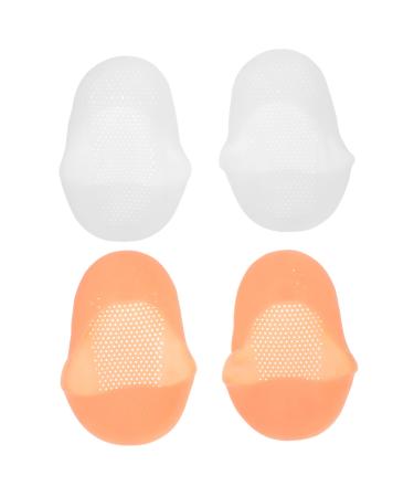 2pairs Socks Foot Protection Covers Men Sock Lotion for Men Foot Covers Men Loafers Shoes Foot Care Covers Invisible Boots Protective Cover Protector Men's Cover Spandex White complexion