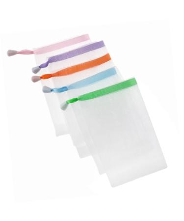 DOITOOL 1 Soaps Soap Saver Net Foam Net Homemade Soap for Soap Net Flat Buckle Soap Bath Wipe Soap Saver Sack Netting Soap Saver for Shower Printable Small M Assorted Color
