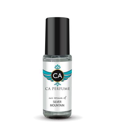 CA Perfume Impression of Silver Mountain Aqua For Women Replica Fragrance Body Oil Dupes Alcohol-Free Essential Aromatherapy Sample Travel Size Concentrated Long Lasting Roll-On 0.14 Fl Oz/4ml-X1