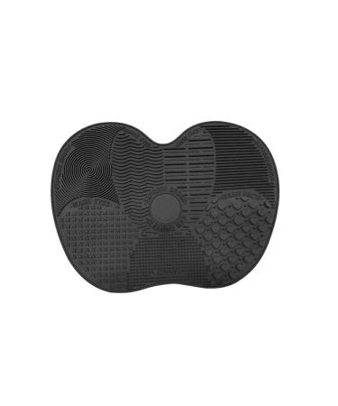 kawehiop Eyeshadow Concealer Makeup Brush Cleaning Mat Hotel Portable Nonslip Eyebrow Pen Silicone Washing Pad Beauty Supplies Black