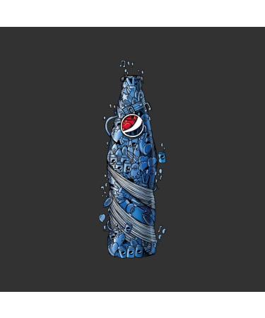 All+Every Pepsi Doodle Bottle Women's T-Shirt M Charcoal - Buy Online on SooperMarket.com