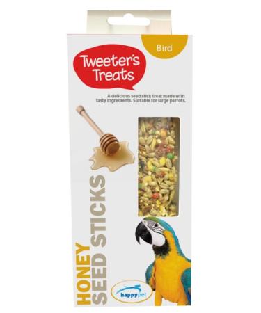 Tweeters Treats Seed Sticks For Parrots HoneyPack of 6