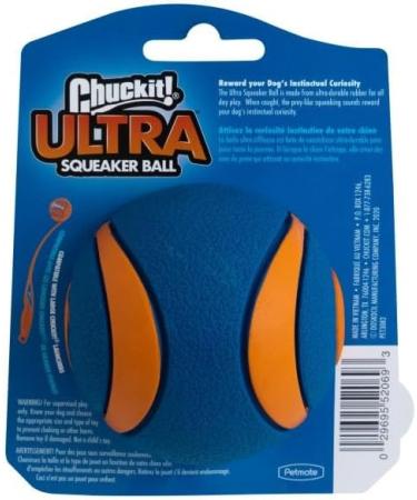 Chuckit! Ultra Squeaker Ball Large - 1-Pack | High-Quality Dog Toy for Interactive Play - Fast International Shipping - Buy Online on SooperMarket.com