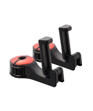 VIILICH 2PCS Autositz hook car headrest cell phone holder car seat hook with cell phone holder hard -wearing rear seat headrest holder hook storage for handbags (red)