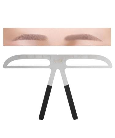 Filfeel eyebrow ruler three point positioning permanent make-up symmetrical tool grooming stencil shaper balance ruler (#2)