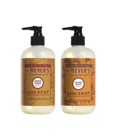MRS. MEYER'S CLEAN DAY Variety 1 Mrs. Meyer's Liquid Hand Soap Acorn Spice 12.5 OZ 1 Mrs. Meyer's Liquid Hand Soap Apple Cider 12.5 OZ 1 CT
