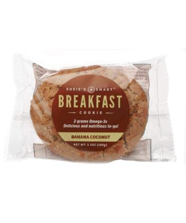 Susie's Smart Breakfast Cookie Mixed Box - Orange Cranberry Nut, Gingered Apple, Banana Coconut, Cocoa - 12 Cookies, 3.5 oz each - Buy Online on SooperMarket.com
