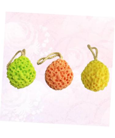 NOLITOY 9 Pcs Natural Exfoliating Bath Sponge Set | Honeycomb Shower Sponges & Face Brushes for Kids | International Shipping - Buy Online on SooperMarket.com