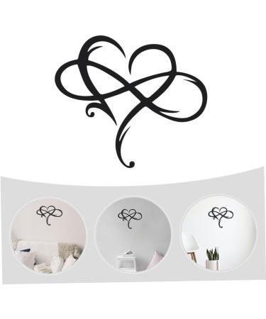 Cabilock 1pc Iron Pendant Plaque Heart Wall Decor Rustic Home Decor Room Loving Heart Shaped Pendant Black 40.00X33.00X0.20CM - Buy Online on SooperMarket.com
