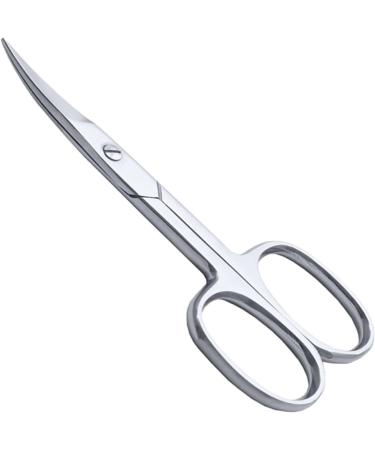 DERDOUT Curved Cuticle Scissors Extra Fine Stainless Steel Small Manicure Scissors with Precise Pointed Tip Grooming Blades