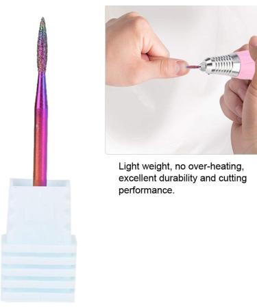 Nail Drill Bits Acrylic Nail File Bits Cuticle Drill Bit Fine Grit Cuticle Clean Carbide Nail Drill Bit Electric Nail File for Manicure Pedicure Tools for Manicure Pedicure Home Salon Use (V4) - Buy Online on SooperMarket.com