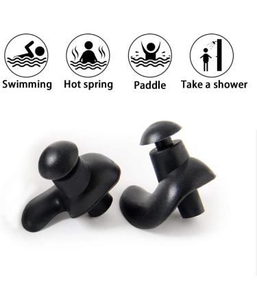 Naohiro Swimming Earplugs  5-Pairs Pack Waterproof Reusable Silicone Swimming Ear Plugs for Swimming Showering Bathing Surfing Snorkeling and Other Water Sports Suitable for Kids and Adults (Adult) - Buy Online on SooperMarket.com
