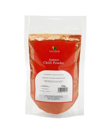 SUJASH Kashmiri Chilli Powder 100g | Resealable Zip Lock Bag