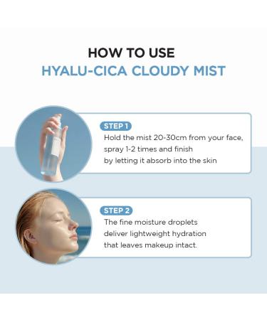 SKIN1004 Hyalu-CICA Cloudy Mist 120ml - Hydrating & Calming with Green Tea Water - Buy Online on SooperMarket.com