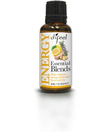 Difeel 100% Natural Essential Oil Blends - Energy 1 oz | Boost Vitality & Wellness - International Shipping Available - Buy Online on SooperMarket.com