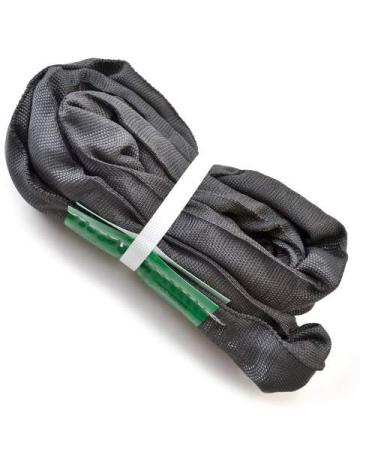 runner deer Black Spanset Round Slings for Aerial Lyra Hoop Rig Aerial Silks Handing, Polyester Lifting Strop, Working Load Limit for Round Sling  2 Tonne, Multiple Spanset Sizes 3'3"(1m)