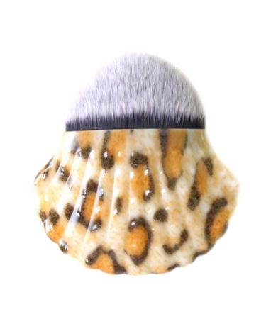 1pc Shell Shape Makeup Brush Women Fashion Foundation Powder Blush Brush Flat Shell Bottom Concealer Brush Portable Travel Brush