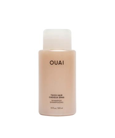 OUAI Thick Shampoo. Fight Frizz and Nourish Dry  Thick Hair with Strengthening Keratin  Marshmallow Root  Shea Butter and Avocado Oil. Free from Parabens  Sulfates and Phthalates. 10 oz 10 Fl Oz (Pack of 1) THICK