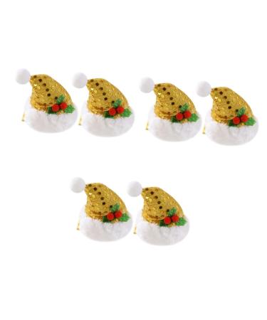 minkissy 3 Pairs Wedding Hair Accessories Xmas Kids Hair Accessories Xmas Hair Clips Girls Christams Barrettes Hair Jaw Clips Christmas Hair Barrettes European and American Child Hat