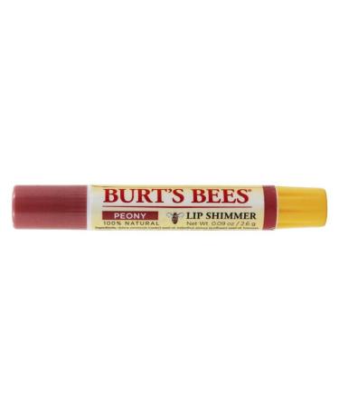 Burt's Bees Lip Shimmer-Peony (Quantity of 6)