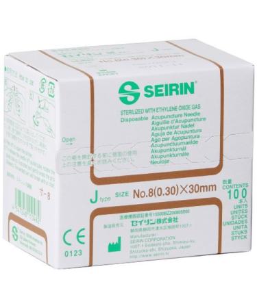Seirin J Type Acupuncture Needle 0.30 x 30mm Brown by J-Type