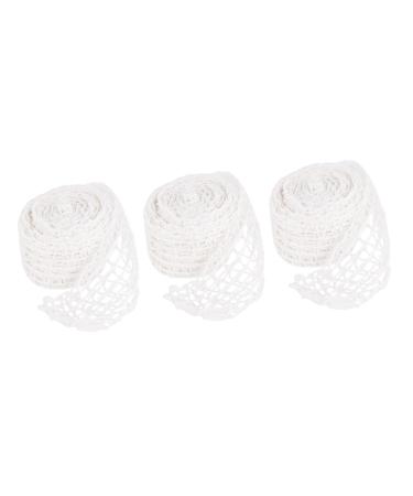 Toddmomy 2 Rolls Sauce Elbow Net Set White Vegetable Roasted Beef Polyester Fiber Whitex3pcs 500 4CMx3pcs