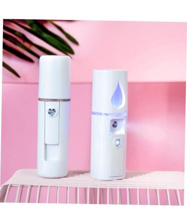 1pc Rechargeable Facial Sprayer Usb Mini Face Spray Device Steamer Spray Meter Humidifier Handheld 11.5*3cm White - Buy Online on SooperMarket.com