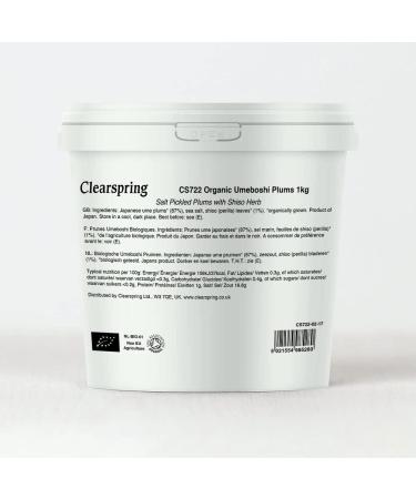 Clearspring Organic Japanese Umeboshi Plums - 1kg Tub
