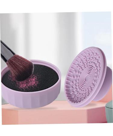 VOSAREA 3pcs Makeup Brush Cleaning Box | Foldable Cleaning Mat & Scrubber for Effortless Brush Care - Shop Internationally - Buy Online on SooperMarket.com