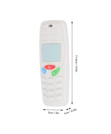 Silicone Baby Teething Toy - Mobile Phone Shaped Chew Toy (Milky White) - Buy Online on SooperMarket.com